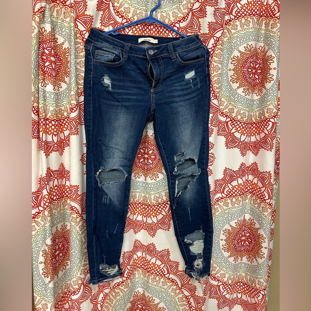 Cello Distressed Skinny Jeans